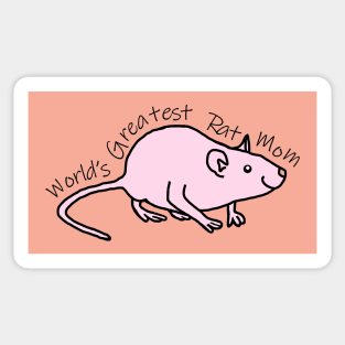 Worlds Greatest Rat Mom Sticker